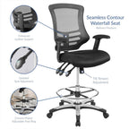 EEI-3043-BLK Calibrate Mesh Drafting Chair by Modway