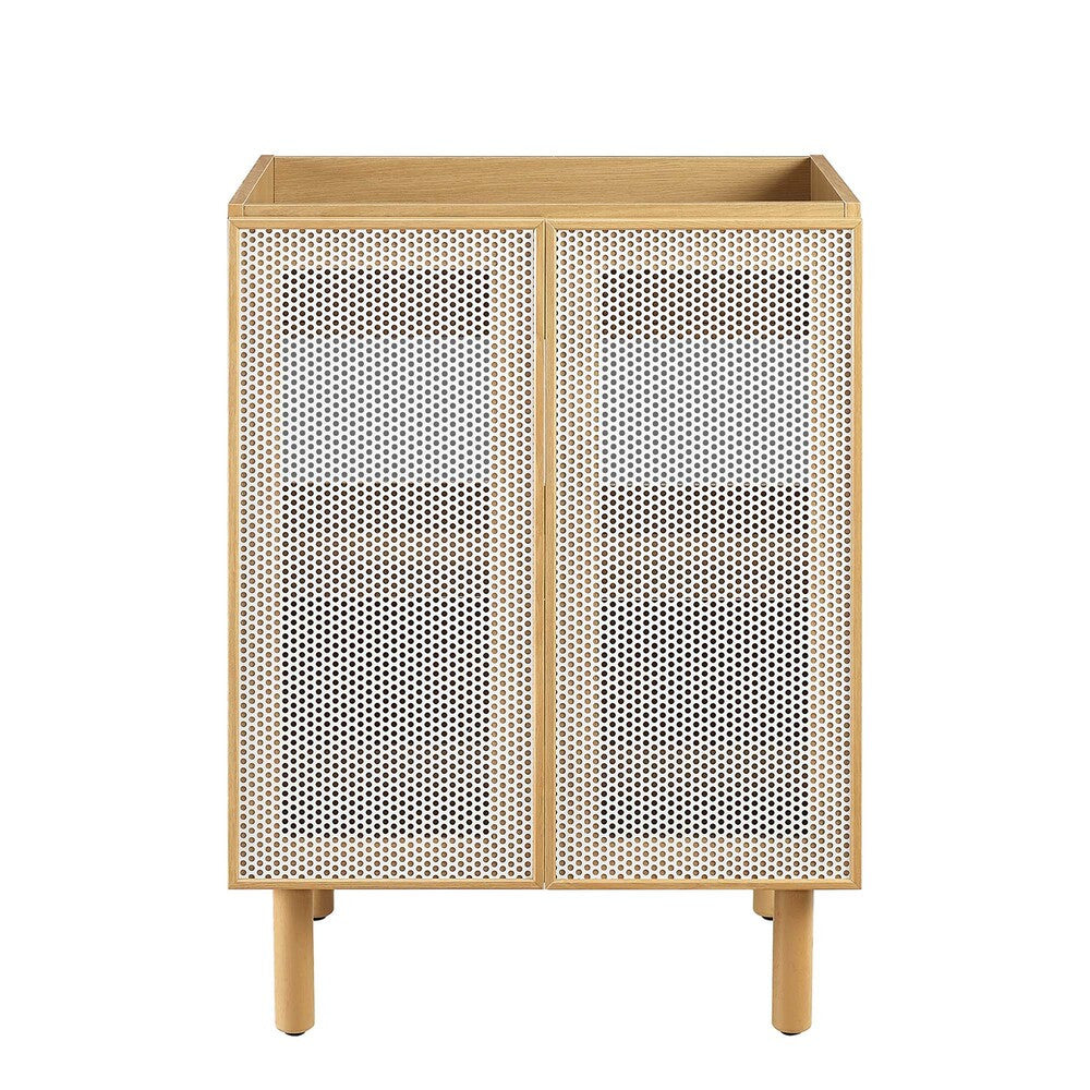 EEI-6621 Calla 24" Perforated Metal Bathroom Vanity Cabinet (Sink Basin Not Included) by Modway