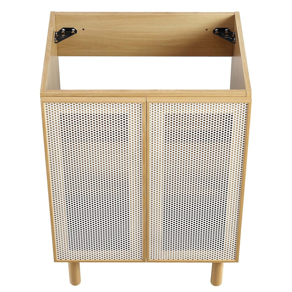 EEI-6621 Calla 24" Perforated Metal Bathroom Vanity Cabinet (Sink Basin Not Included) by Modway
