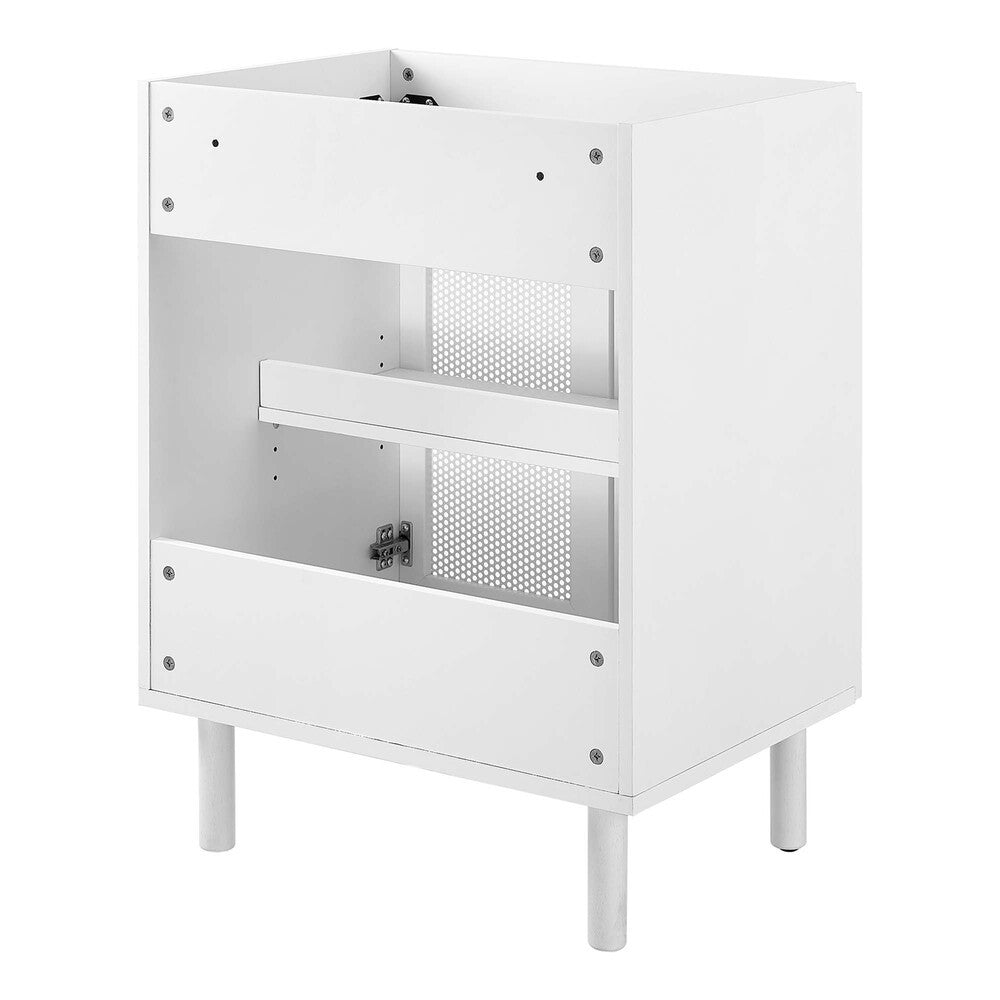 EEI-6621 Calla 24" Perforated Metal Bathroom Vanity Cabinet (Sink Basin Not Included) by Modway