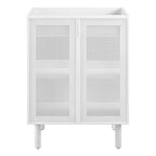 EEI-6621 Calla 24" Perforated Metal Bathroom Vanity Cabinet (Sink Basin Not Included) by Modway
