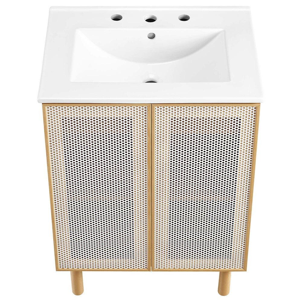 EEI-6677 Calla 24" Perforated Metal Bathroom Vanity by Modway