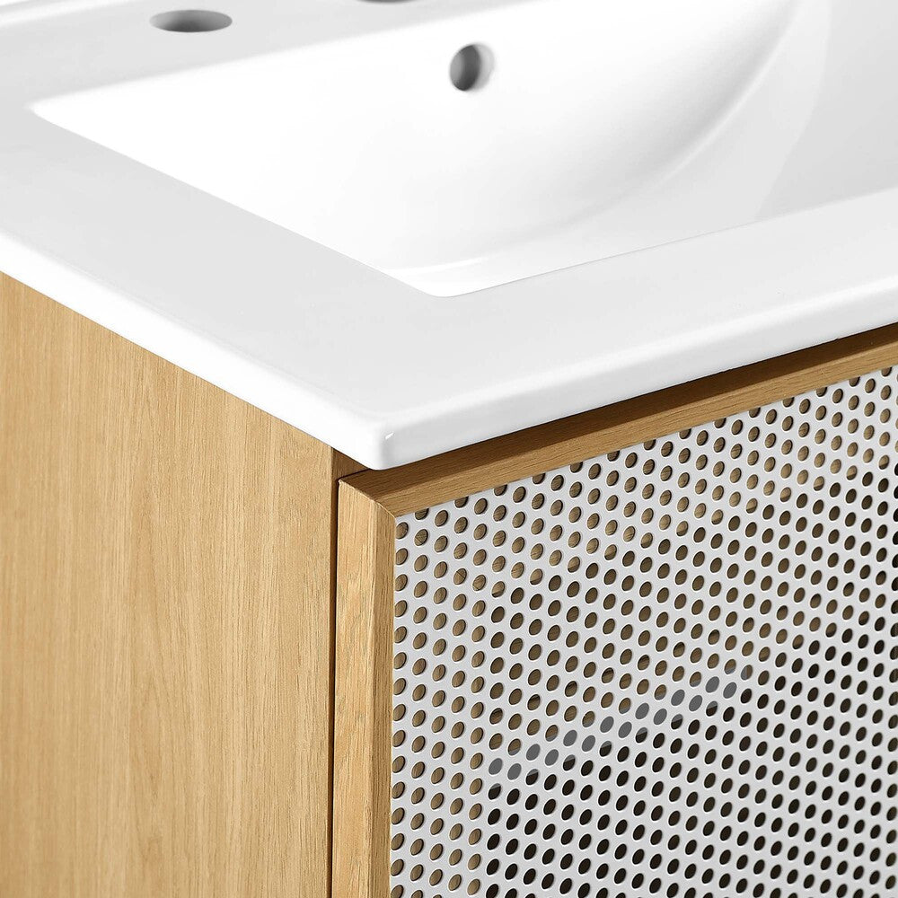 EEI-6677 Calla 24" Perforated Metal Bathroom Vanity by Modway