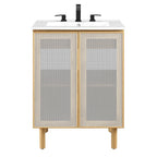 EEI-6677 Calla 24" Perforated Metal Bathroom Vanity by Modway