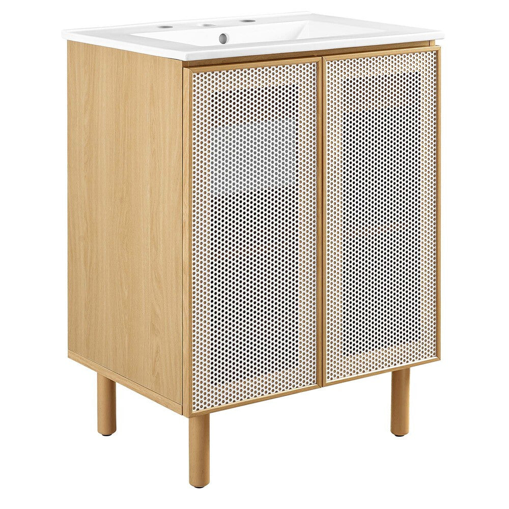 EEI-6677 Calla 24" Perforated Metal Bathroom Vanity by Modway