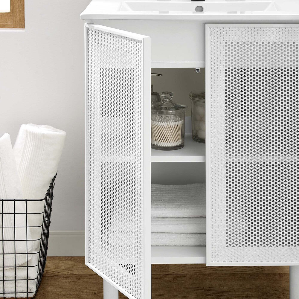 EEI-6677 Calla 24" Perforated Metal Bathroom Vanity by Modway