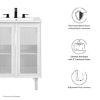 EEI-6677 Calla 24" Perforated Metal Bathroom Vanity by Modway