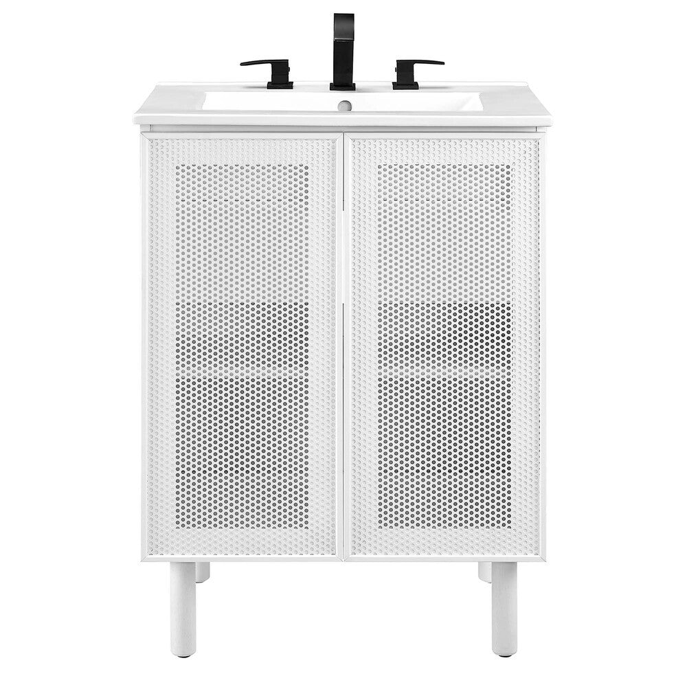 EEI-6677 Calla 24" Perforated Metal Bathroom Vanity by Modway