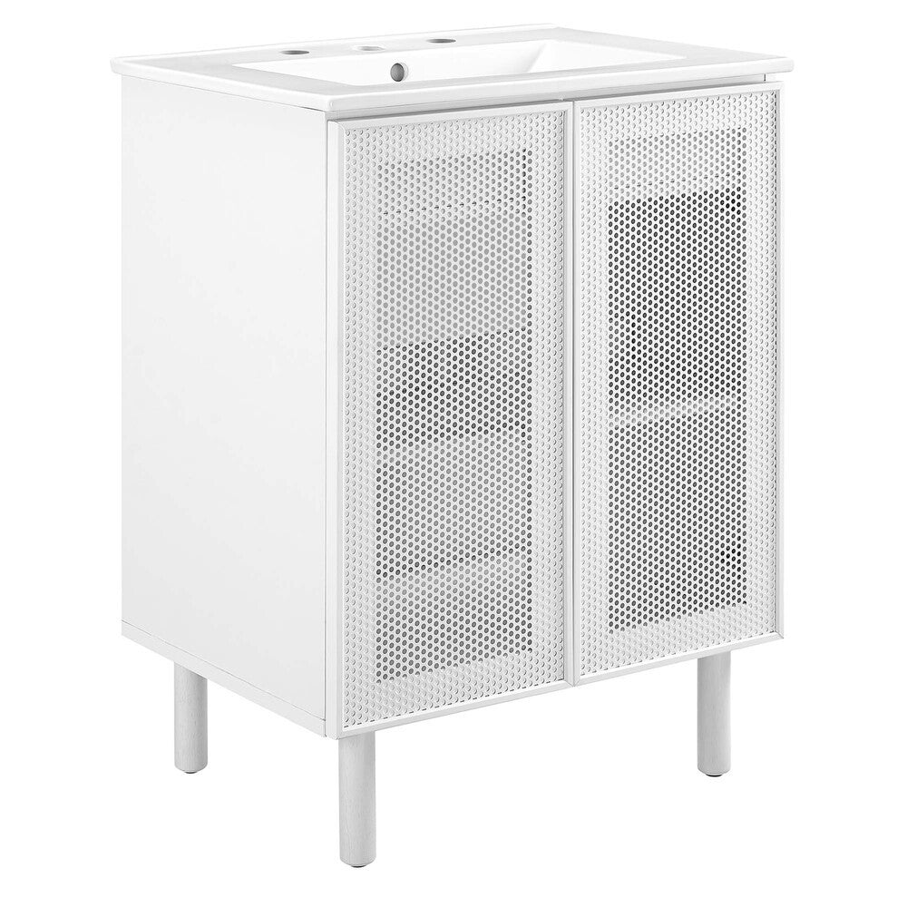 EEI-6677 Calla 24" Perforated Metal Bathroom Vanity by Modway