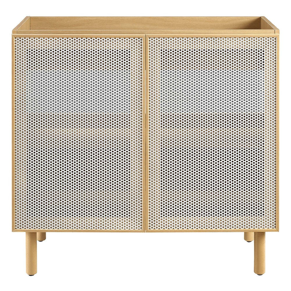 EEI-6622 Calla 36" Perforated Metal Bathroom Vanity Cabinet (Sink Basin Not Included) by Modway