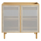 EEI-6622 Calla 36" Perforated Metal Bathroom Vanity Cabinet (Sink Basin Not Included) by Modway
