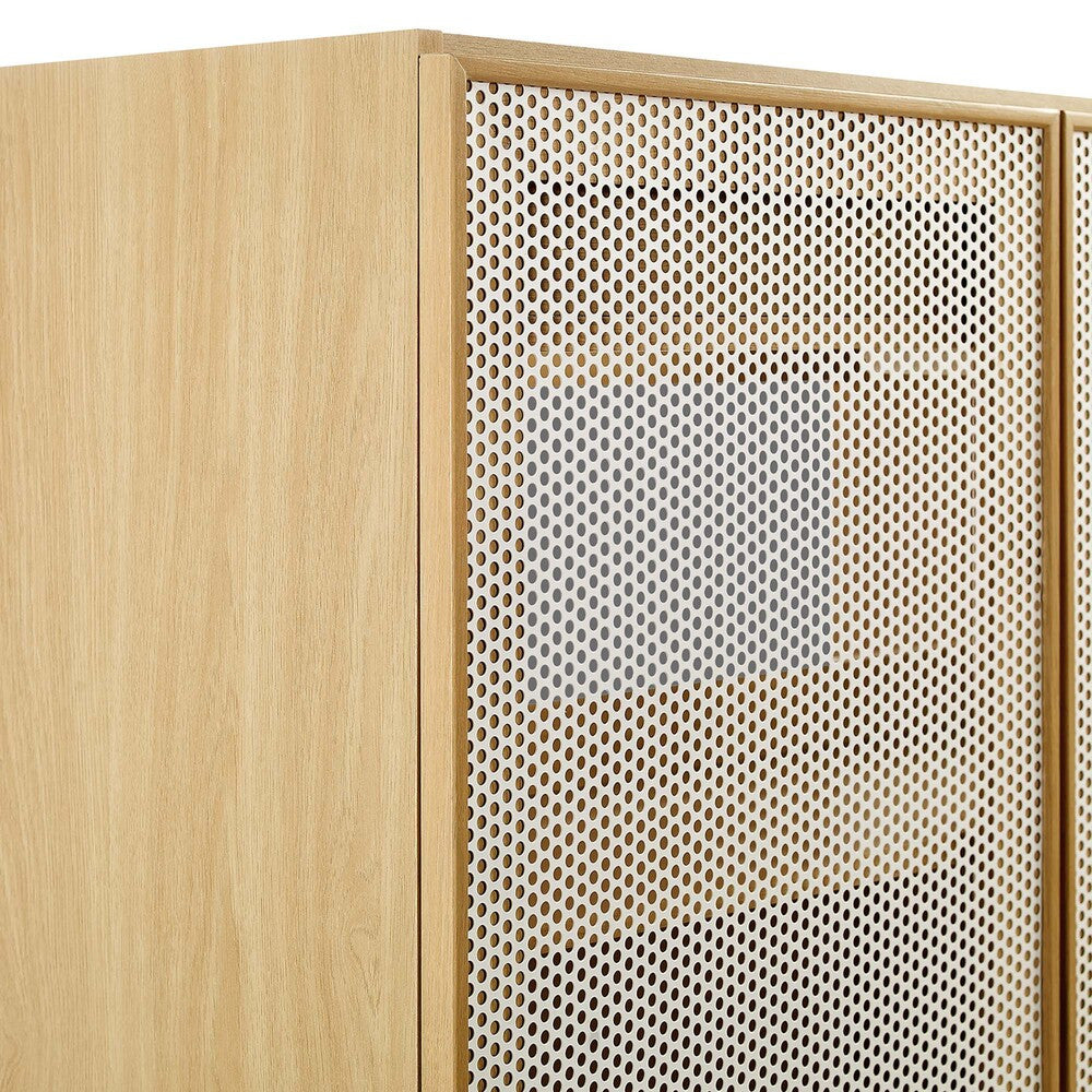EEI-6622 Calla 36" Perforated Metal Bathroom Vanity Cabinet (Sink Basin Not Included) by Modway