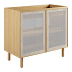 EEI-6622 Calla 36" Perforated Metal Bathroom Vanity Cabinet (Sink Basin Not Included) by Modway