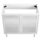 EEI-6622 Calla 36" Perforated Metal Bathroom Vanity Cabinet (Sink Basin Not Included) by Modway