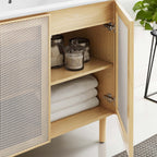 EEI-6678 Calla 36" Perforated Metal Bathroom Vanity by Modway