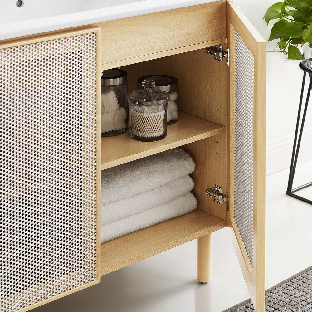 EEI-6678 Calla 36" Perforated Metal Bathroom Vanity by Modway