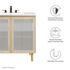 EEI-6678 Calla 36" Perforated Metal Bathroom Vanity by Modway