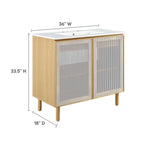 EEI-6678 Calla 36" Perforated Metal Bathroom Vanity by Modway