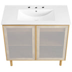 EEI-6678 Calla 36" Perforated Metal Bathroom Vanity by Modway