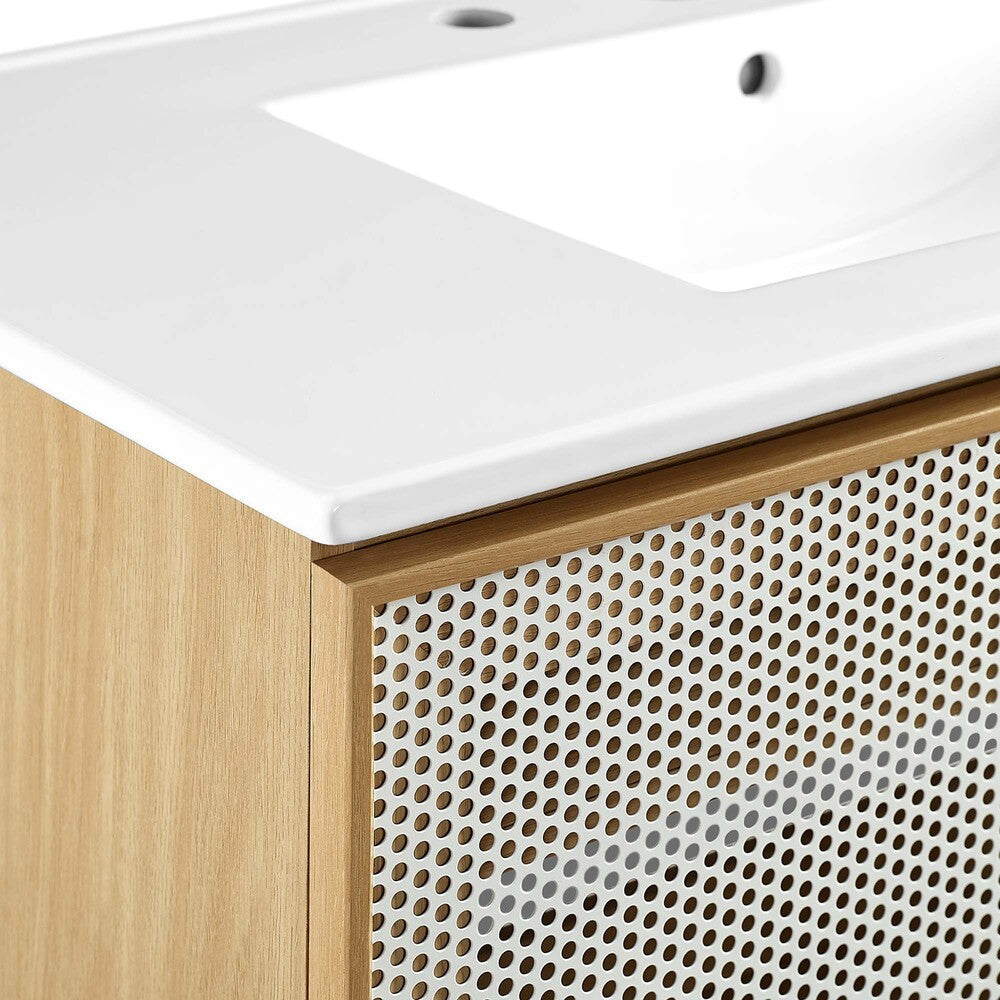 EEI-6678 Calla 36" Perforated Metal Bathroom Vanity by Modway