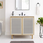 EEI-6678 Calla 36" Perforated Metal Bathroom Vanity by Modway