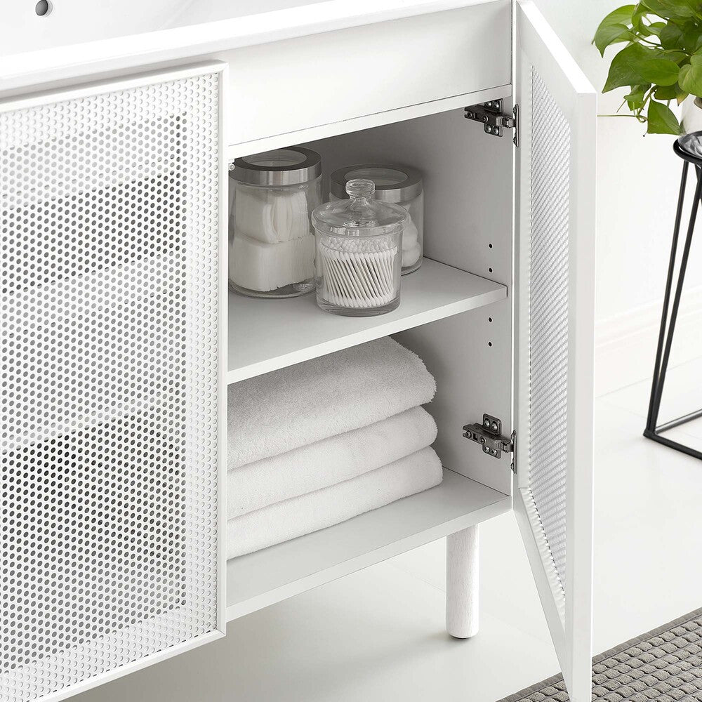 EEI-6678 Calla 36" Perforated Metal Bathroom Vanity by Modway