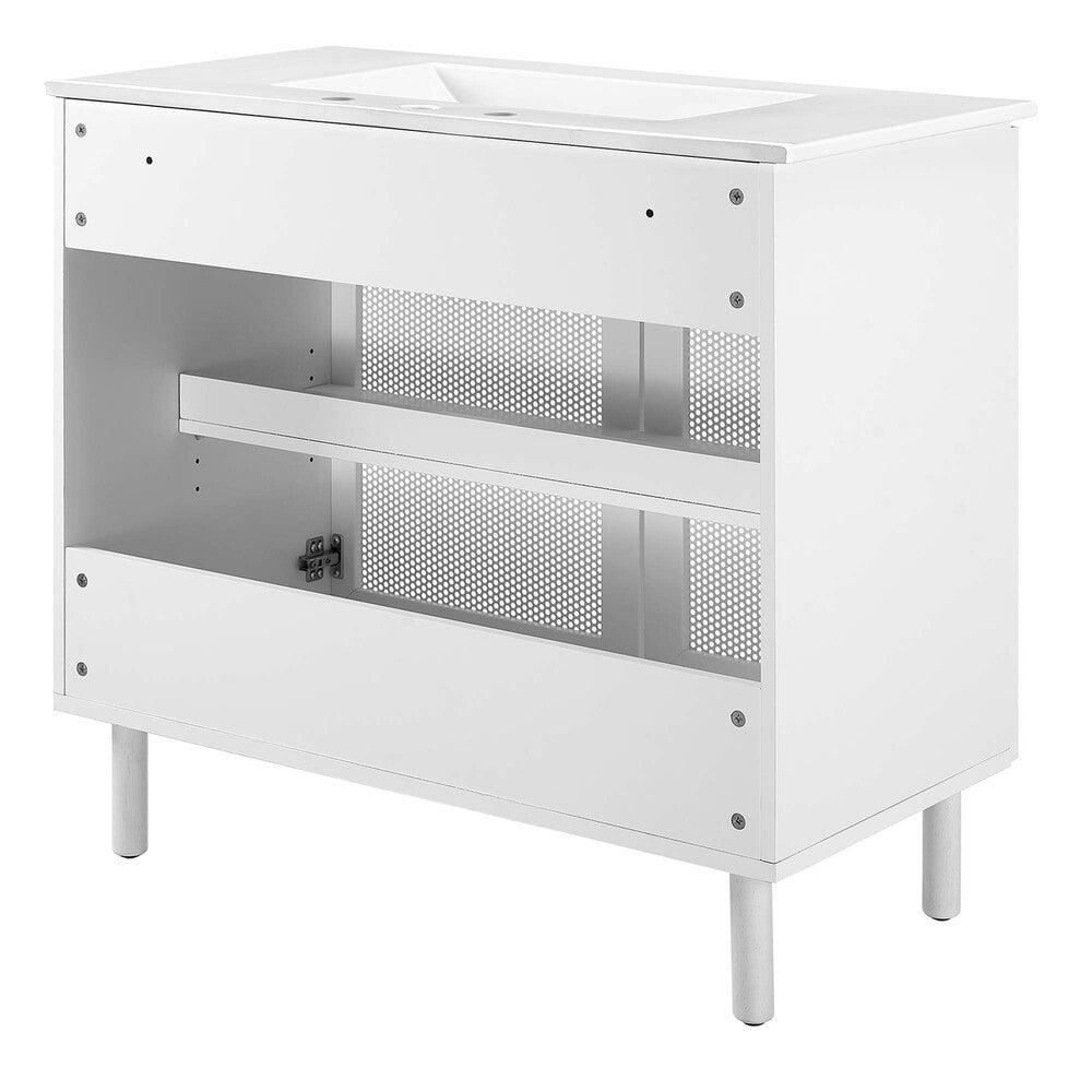 EEI-6678 Calla 36" Perforated Metal Bathroom Vanity by Modway