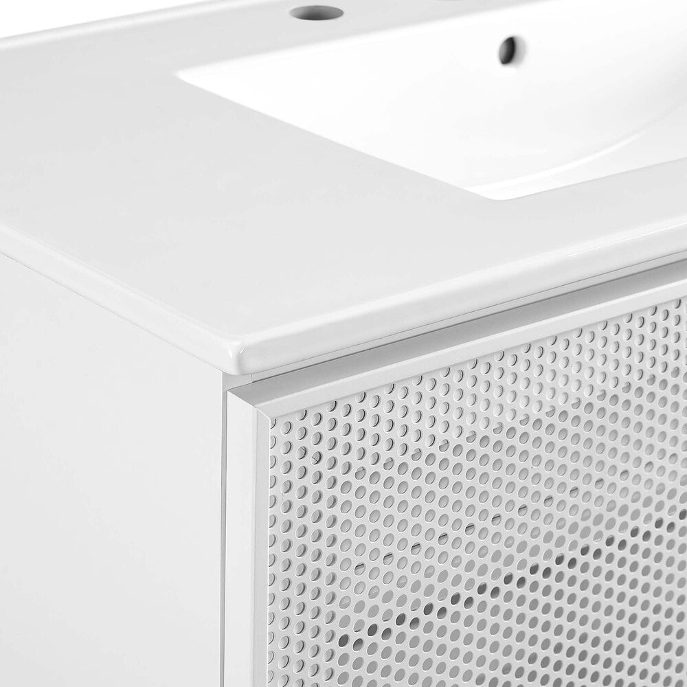 EEI-6678 Calla 36" Perforated Metal Bathroom Vanity by Modway