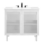 EEI-6678 Calla 36" Perforated Metal Bathroom Vanity by Modway