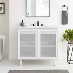 EEI-6678 Calla 36" Perforated Metal Bathroom Vanity by Modway