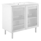 EEI-6678 Calla 36" Perforated Metal Bathroom Vanity by Modway