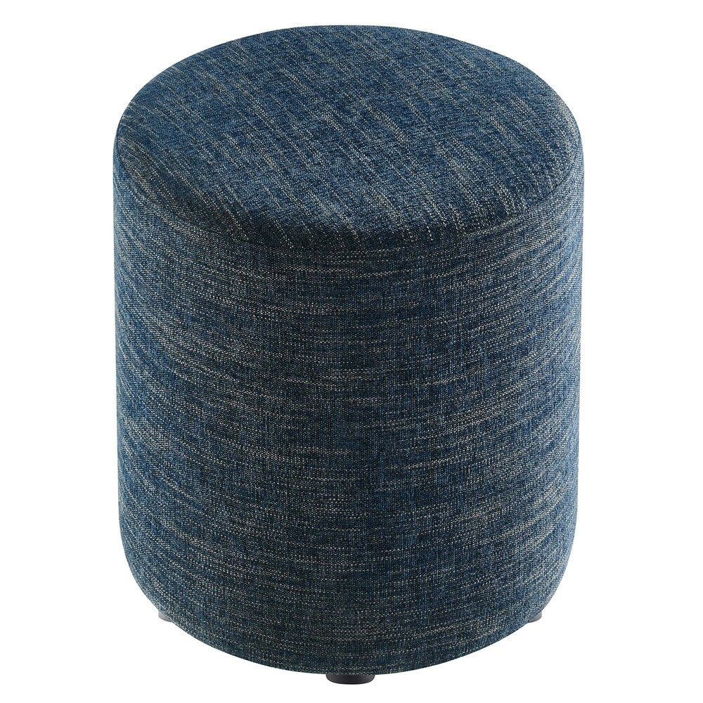 EEI-6651 Callum 16" Round Woven Heathered Fabric Upholstered Ottoman by Modway