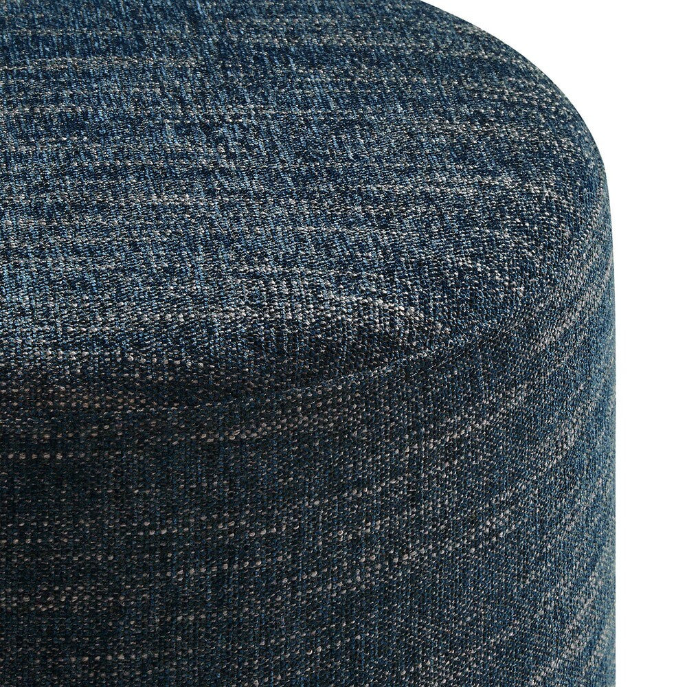 EEI-6651 Callum 16" Round Woven Heathered Fabric Upholstered Ottoman by Modway