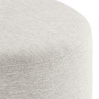 EEI-6651 Callum 16" Round Woven Heathered Fabric Upholstered Ottoman by Modway