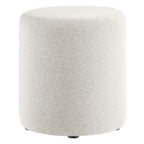 EEI-6651 Callum 16" Round Woven Heathered Fabric Upholstered Ottoman by Modway