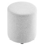 EEI-6651 Callum 16" Round Woven Heathered Fabric Upholstered Ottoman by Modway