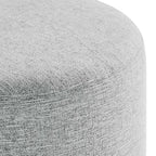 EEI-6651 Callum 16" Round Woven Heathered Fabric Upholstered Ottoman by Modway
