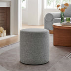 EEI-6651 Callum 16" Round Woven Heathered Fabric Upholstered Ottoman by Modway