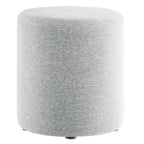 EEI-6651 Callum 16" Round Woven Heathered Fabric Upholstered Ottoman by Modway