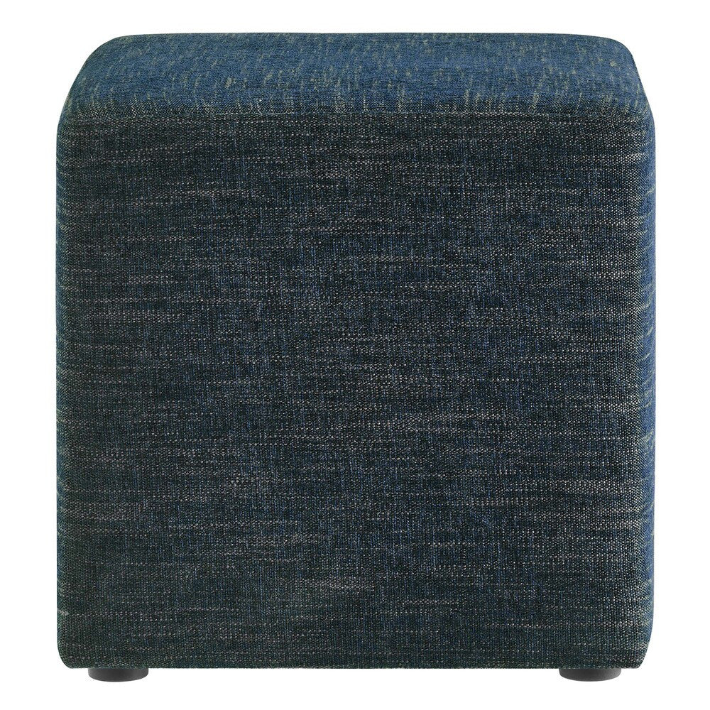 EEI-6636 Callum 17" Square Woven Heathered Fabric Upholstered Ottoman by Modway
