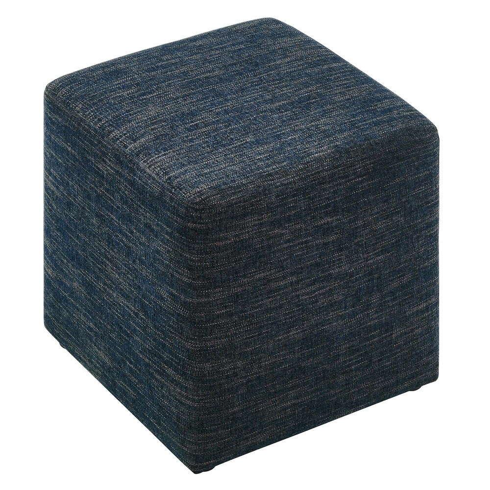 EEI-6636 Callum 17" Square Woven Heathered Fabric Upholstered Ottoman by Modway