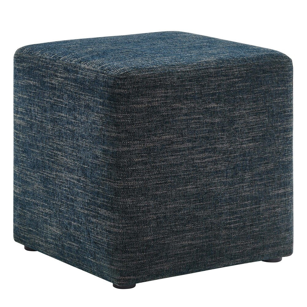 EEI-6636 Callum 17" Square Woven Heathered Fabric Upholstered Ottoman by Modway