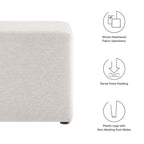 EEI-6636 Callum 17" Square Woven Heathered Fabric Upholstered Ottoman by Modway
