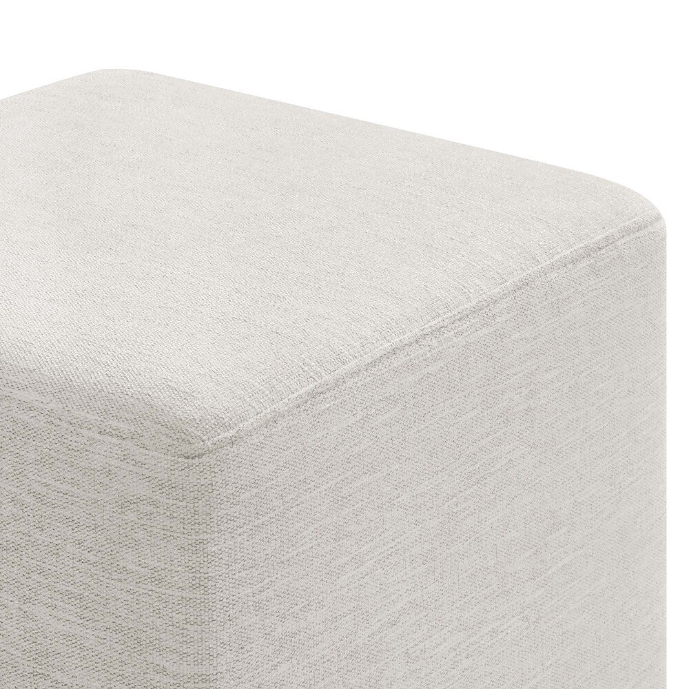 EEI-6636 Callum 17" Square Woven Heathered Fabric Upholstered Ottoman by Modway