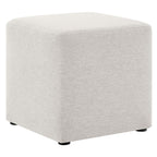 EEI-6636 Callum 17" Square Woven Heathered Fabric Upholstered Ottoman by Modway