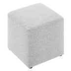 EEI-6636 Callum 17" Square Woven Heathered Fabric Upholstered Ottoman by Modway