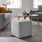 EEI-6636 Callum 17" Square Woven Heathered Fabric Upholstered Ottoman by Modway