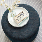 EEI-6645 Callum Large 23" Round Woven Heathered Fabric Upholstered Ottoman by Modway