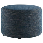 EEI-6645 Callum Large 23" Round Woven Heathered Fabric Upholstered Ottoman by Modway