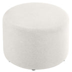 EEI-6645 Callum Large 23" Round Woven Heathered Fabric Upholstered Ottoman by Modway